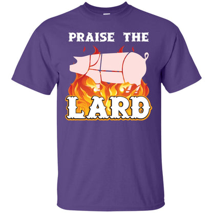 Praise The Lard Bbq Bacon T-shirt Purple