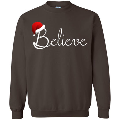 Believe Best Santa Christmas T-shirt Dark Chocolate