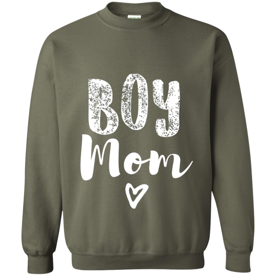 Cute Boy Mom T-shirt Military Green