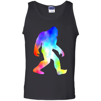 Bigfoot Sasquatch Neon T-shirt Black