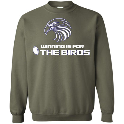 Football T-shirt Winning Is For The Birds Military Green