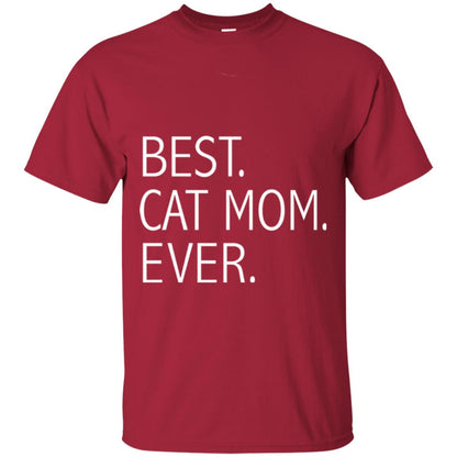 Funny Best Cat Mom Ever T-shirt Cute Cat Lady Cardinal