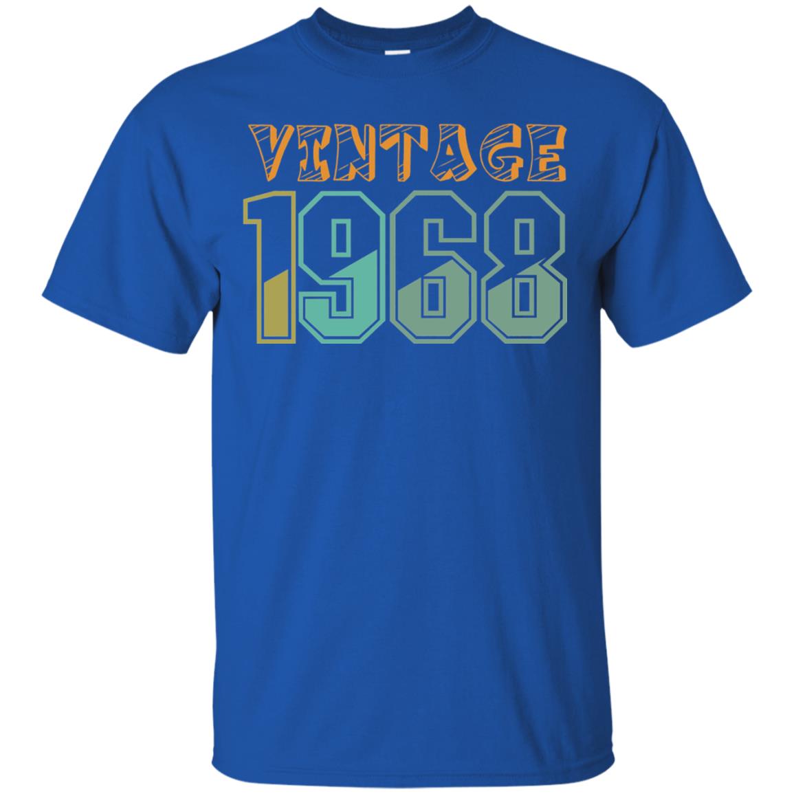 Vintage 1968 50th Birthday T-shirt Royal