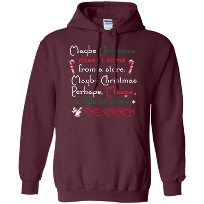 Christmas T-shirt Maybe Christmas Doesn't Come From A Store Maroon