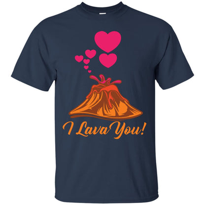 Valentines Day T-shirt I Lava You Navy