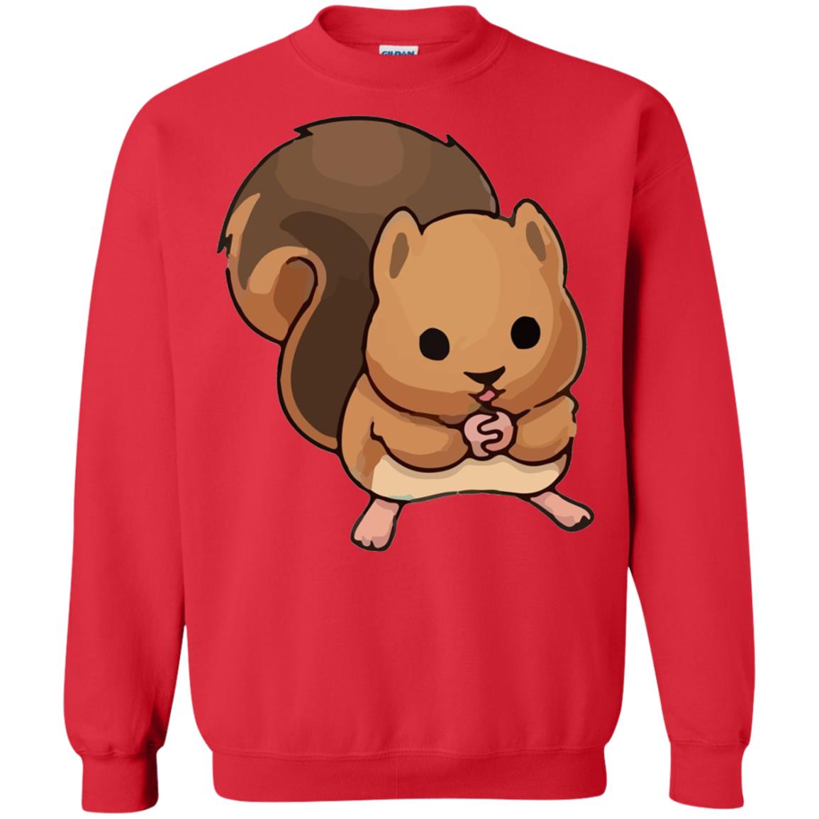 Cute Squirrel Graphic T-shirt Red