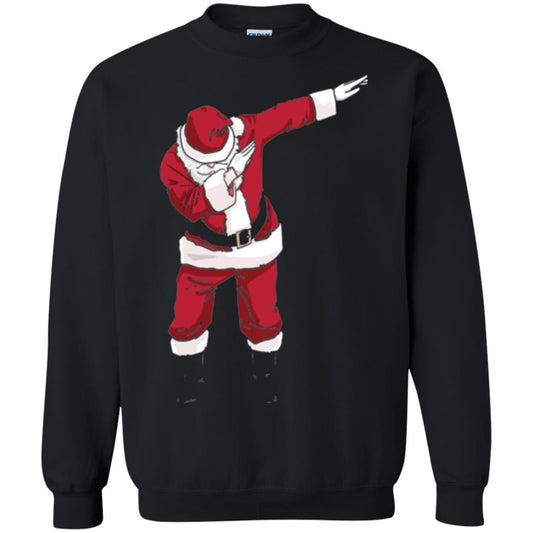 Christmas T-shirt Dabbing Santa Black