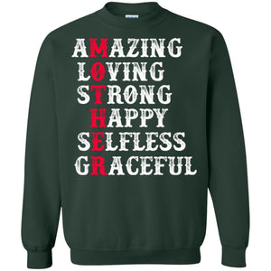 Mother T-shirt Amazing Loving Strong Happy Selfless Graceful