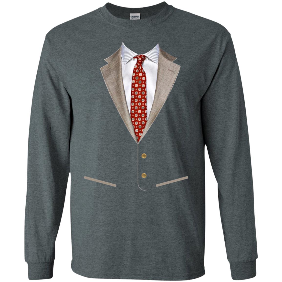 Tuxedo T-shirt Retro Prom Men With Bowtie Dark Heather