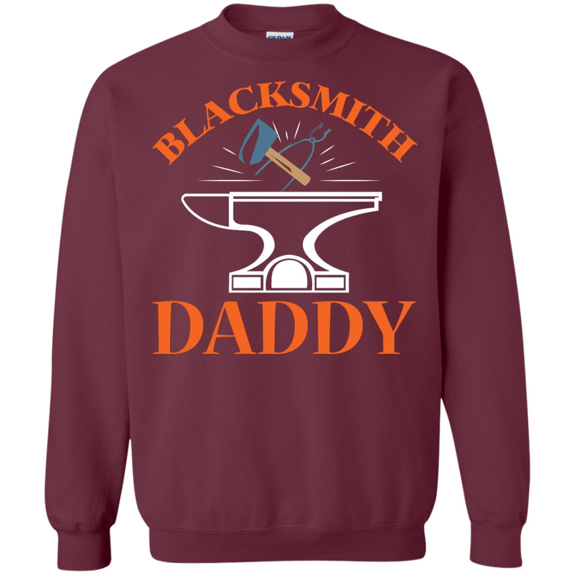 Blacksmith Daddy Happy Father's Day Shirt Maroon