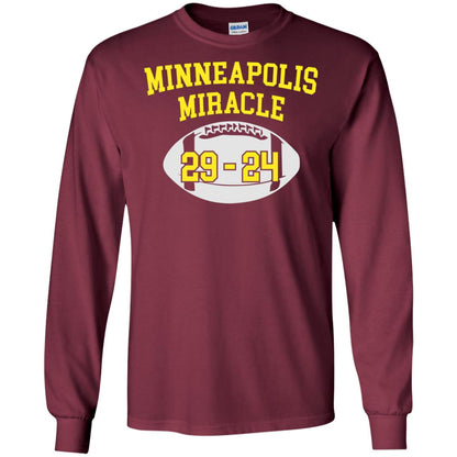 Football Lover T-shirt Minneapolis Miracle Maroon