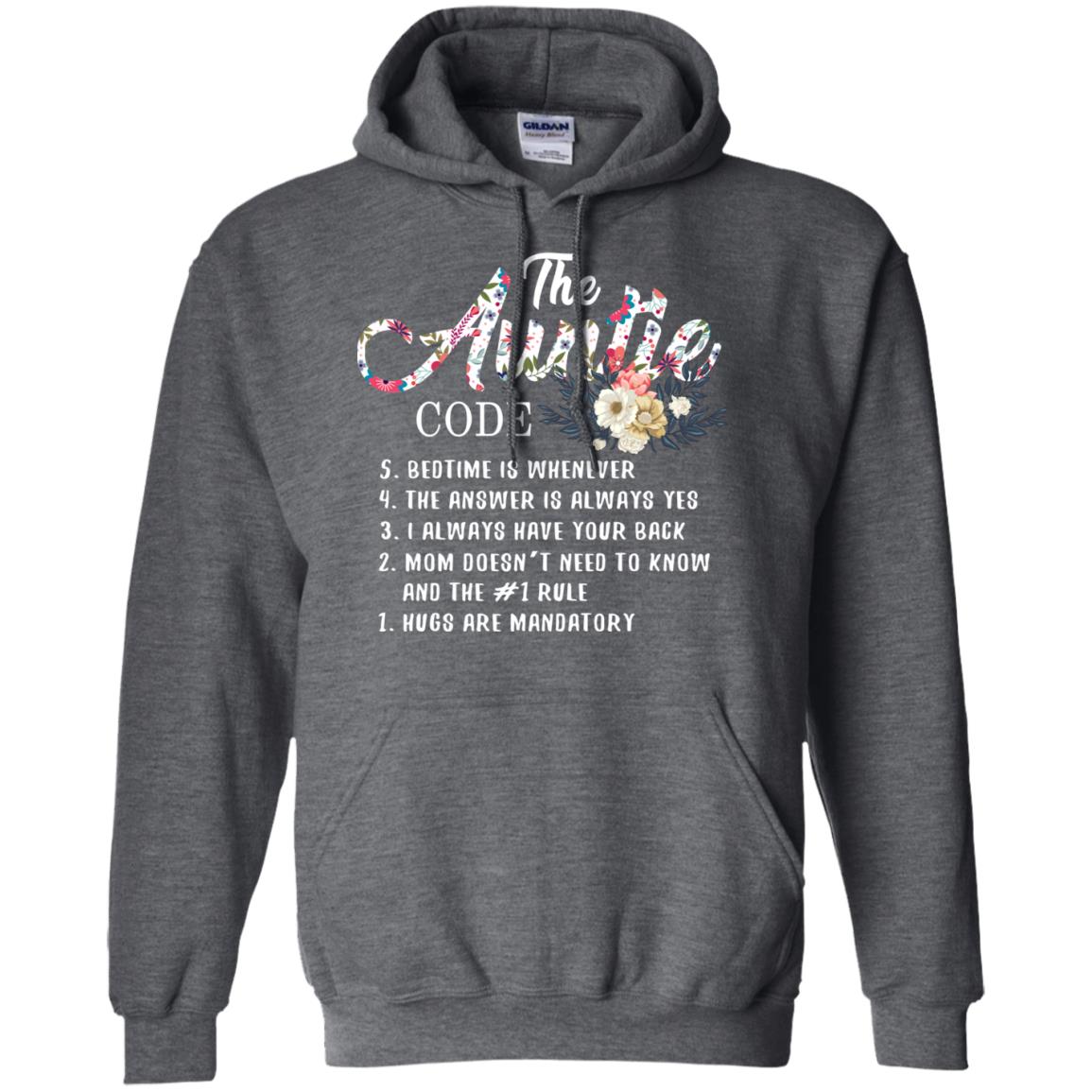 The Auntie Code Shirt For Womens Dark Heather