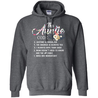 The Auntie Code Shirt For Womens Dark Heather