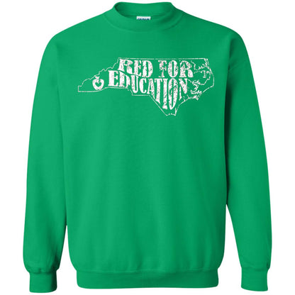 Distressed North Carolina Nc Red For Educator Shirt Irish Green