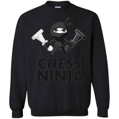 Funny Chess Ninja T-shirt Black