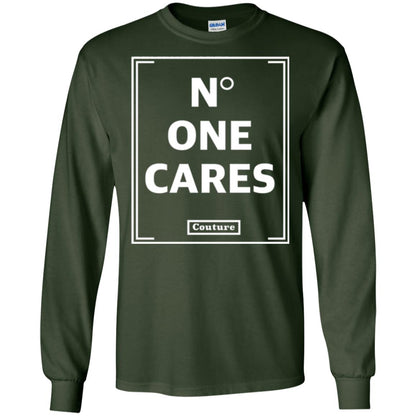 No One Cares Tops Cute Casual T-shirt Forest Green