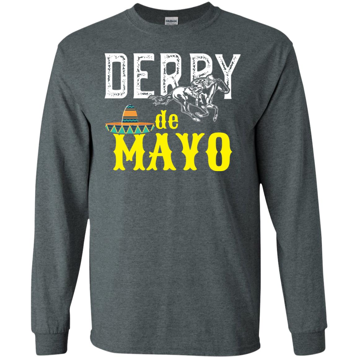 Cinco Derby De Mayo Horse Race Shirt Dark Heather