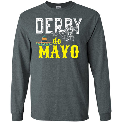 Cinco Derby De Mayo Horse Race Shirt Dark Heather