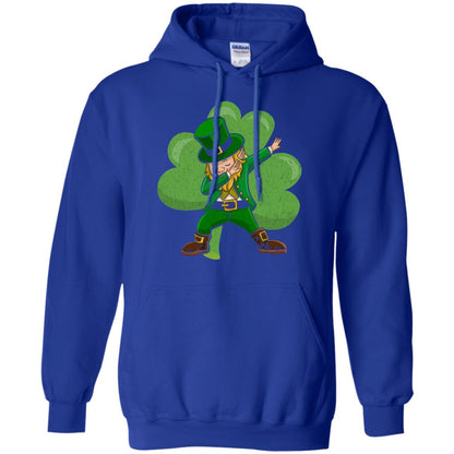 Funny Dabbing Leprechaun Shirt St Patricks Day T-shirt Royal