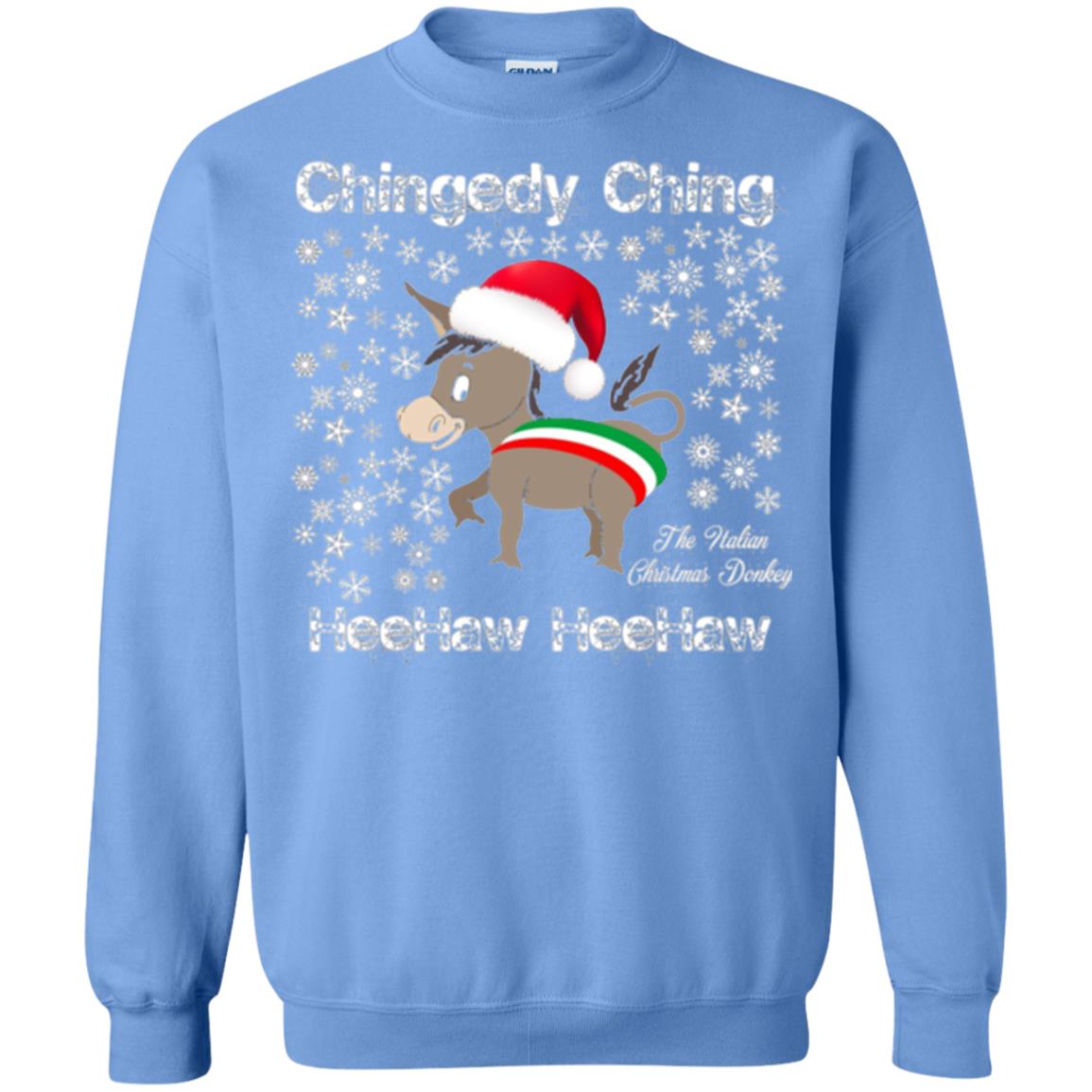 Christmas T-shirt The Italian Christmas Donkey Carolina Blue