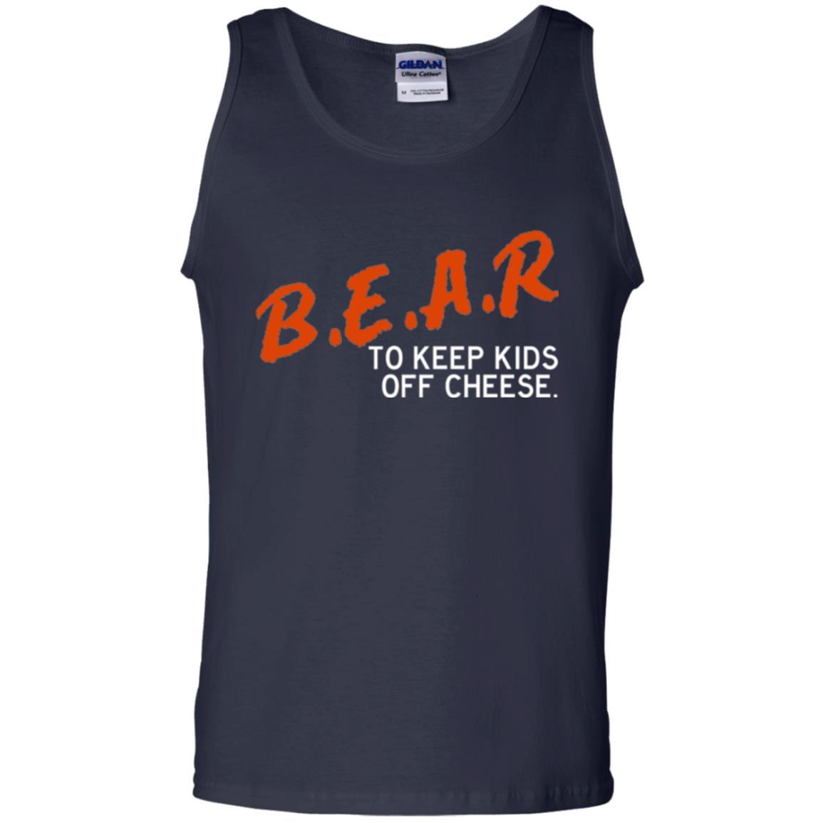 Chicago Football T-shirt B.e.a.r. To Keep Kids Off Cheese Navy