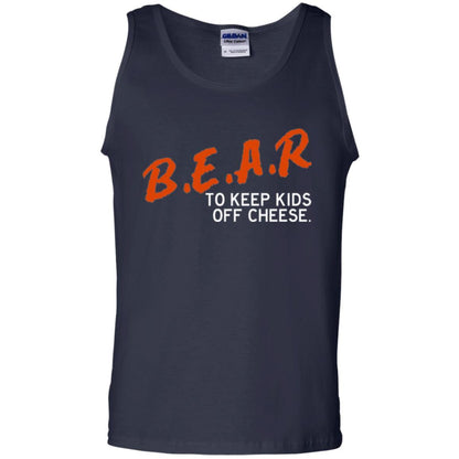 Chicago Football T-shirt B.e.a.r. To Keep Kids Off Cheese Navy