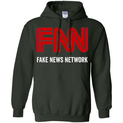 Anti Trump T-shirt Fnn The Fake News Network Forest Green