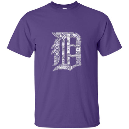 Detroit T-shirt Graphic D Purple