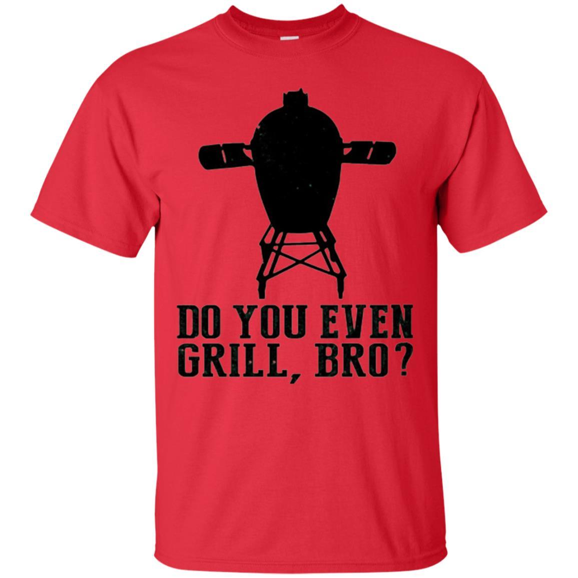 Bbq Grilling T-shirt Do You Even Grill Bro Red