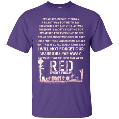 Red Friday Military T-shirt Wear Red Friday Purple