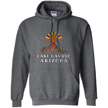 Lake Havasu Arizona T-shirt Flag Inspired Desert Scenery Dark Heather
