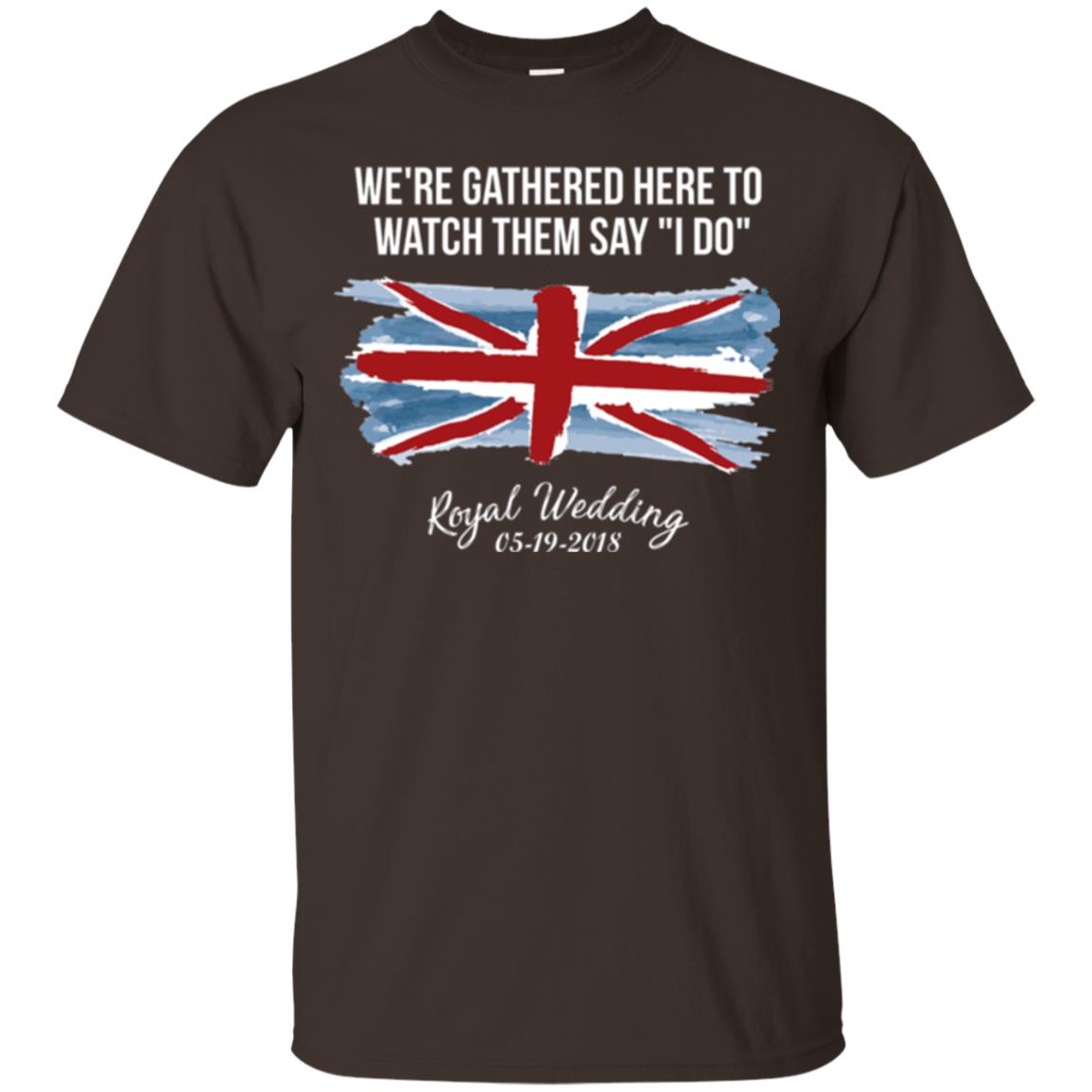 Royal Wedding 05-19-2018 Watch Party T-shirt Dark Chocolate