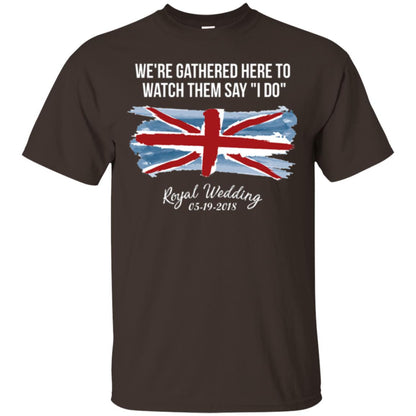 Royal Wedding 05-19-2018 Watch Party T-shirt Dark Chocolate