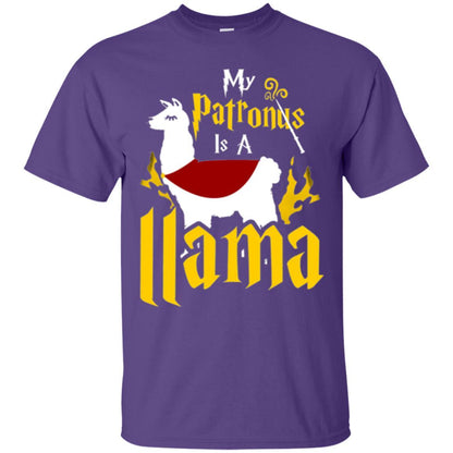 My Patronus Is A Llama T-shirt Purple