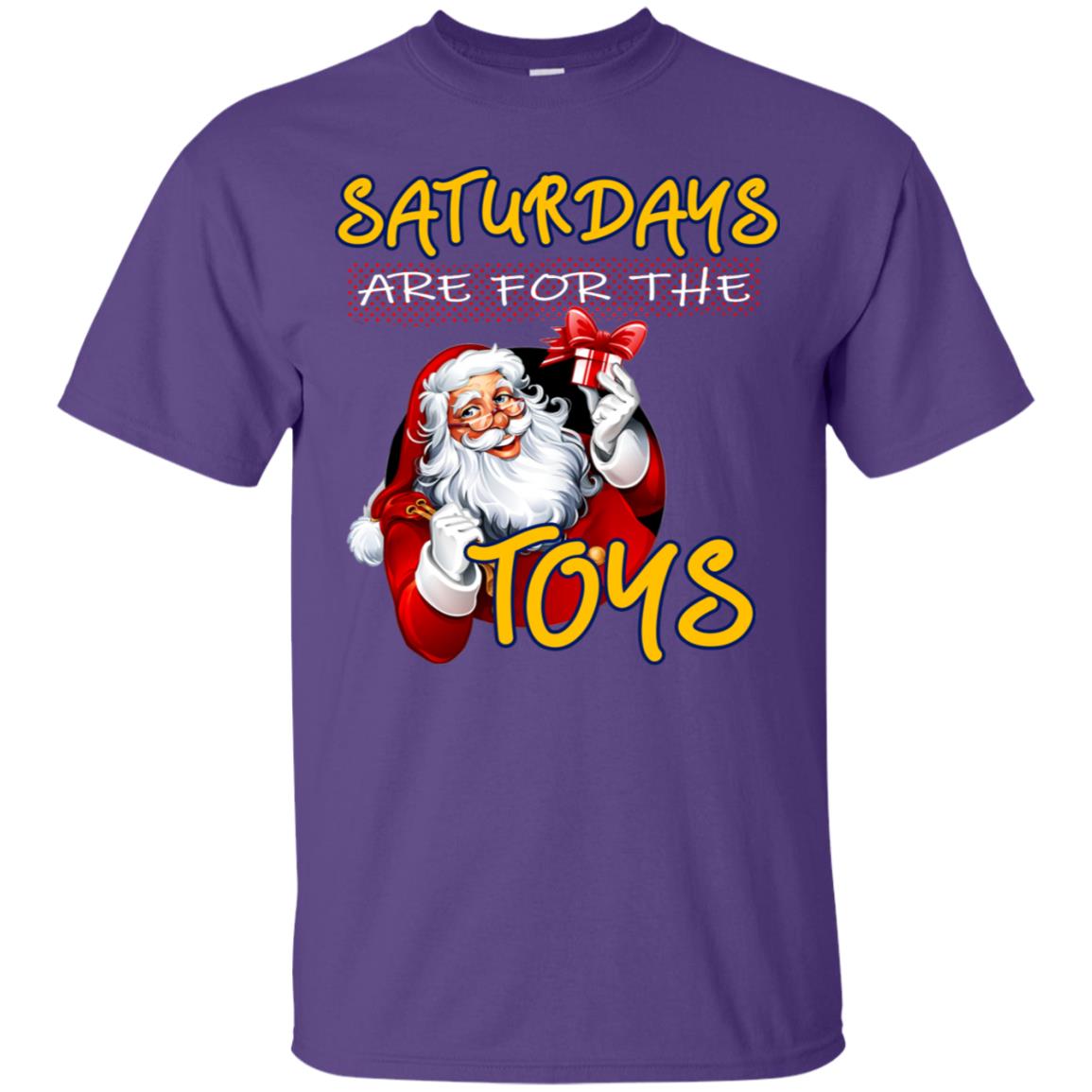 Saturdays Are For The Toys Santa X-mas Gift Shirt Purple