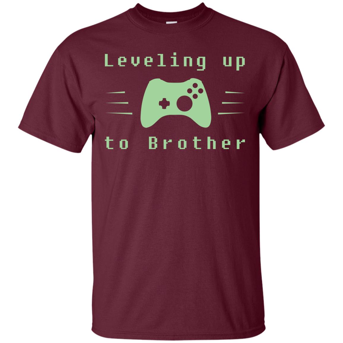 Rata-leveling Up To Brother Gaming Family Shirt Maroon