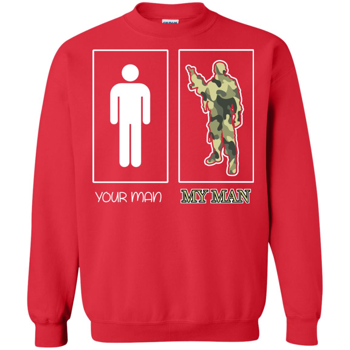 Your Man My Man Military Shirt Red