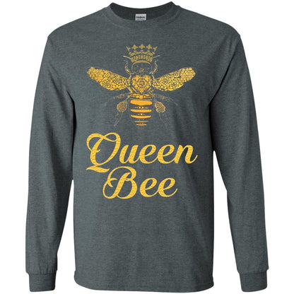 Bee Lover T-shirt Queen Bee Crown T-shirt Dark Heather