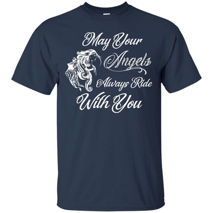 May Your Angels Always Ride With You Best Shirt For Bike Rider Navy