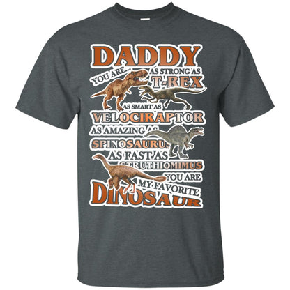 Daddy You Are My Favorite Dinosaur Shirt For Kids Dark Heather