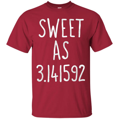 Sweet As Pi Day Math Lover T-shirt Cardinal