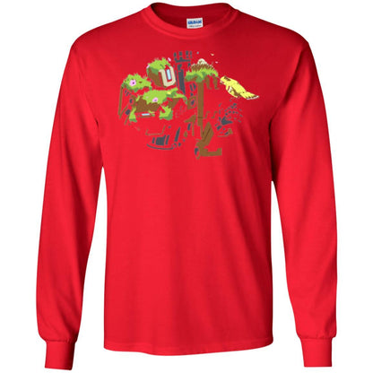 Film T-shirt Bastion Overgrown Spray T-shirt Red