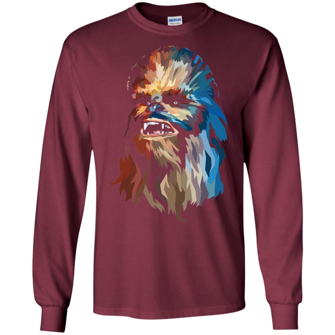 Chewbacca Art T-shirt Maroon