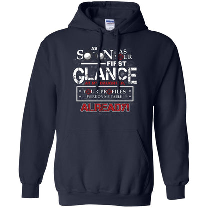 As Soon As Your First Glance At My Daughter Daddy T-shirt= Navy