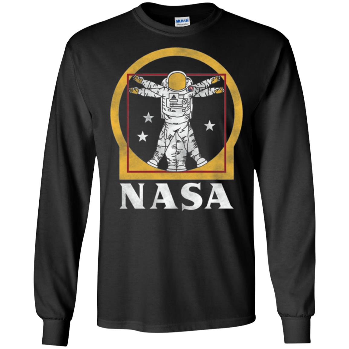 Vitruvian Astronaut T-shirt Black