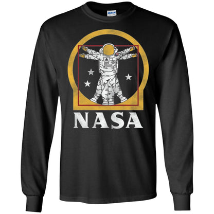 Vitruvian Astronaut T-shirt Black