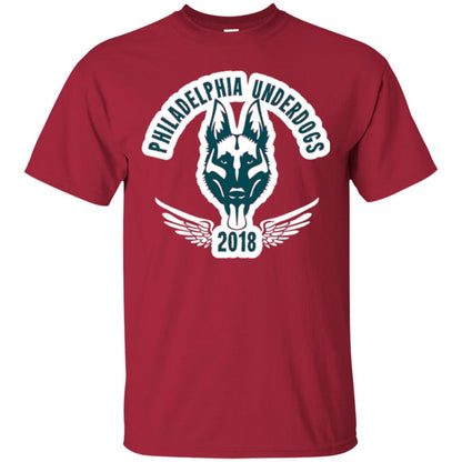 Dog Lover T-shirt Philadelphia Underdogs Cardinal