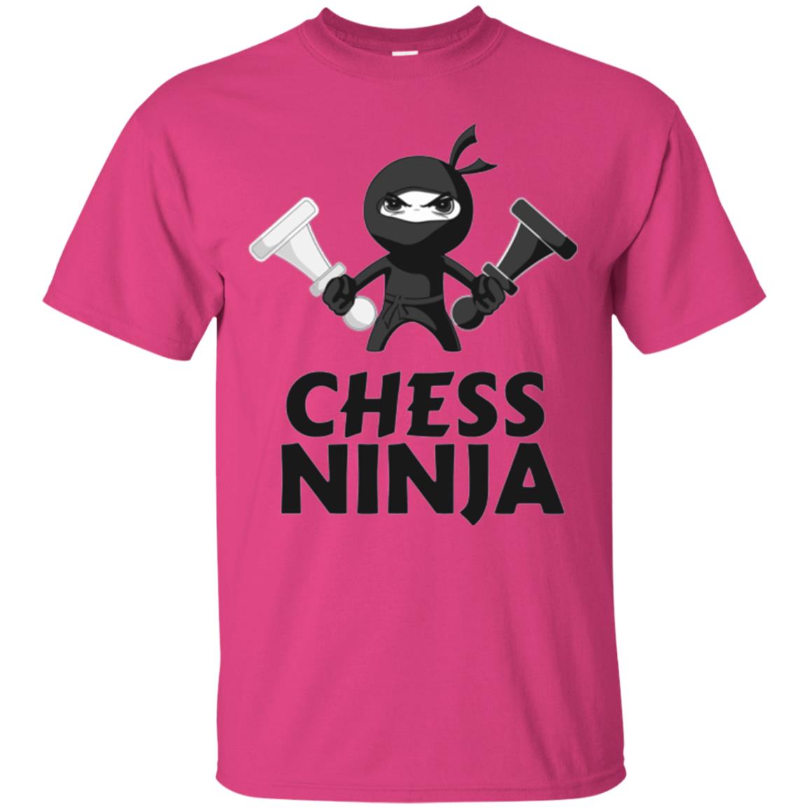 Funny Chess Ninja T-shirt Heliconia