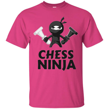 Funny Chess Ninja T-shirt Heliconia