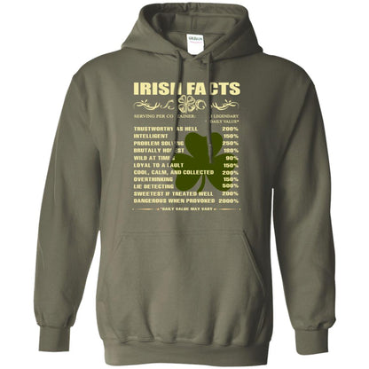 Irish Facts Intelligent Problem Solving Shirt Military Green